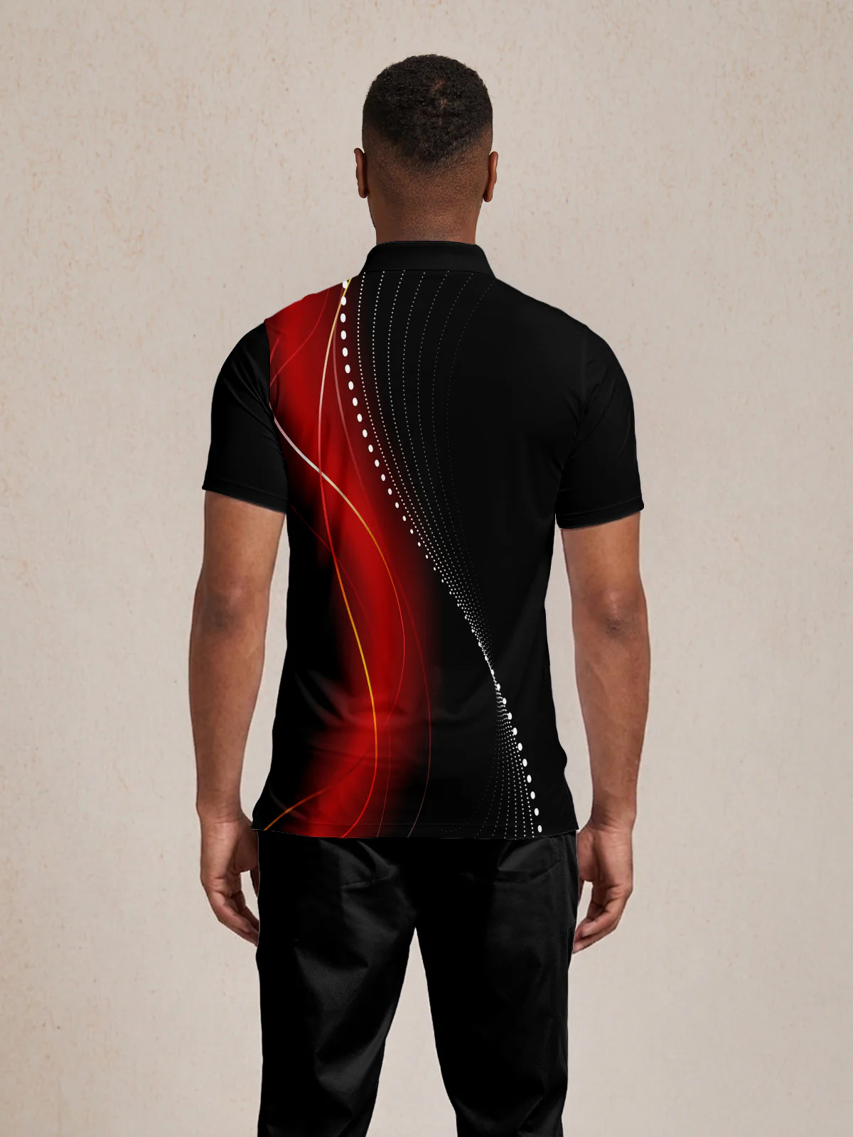 Air Brush Men's Ribbed Collar Polo Top UPF50+ - Image 8
