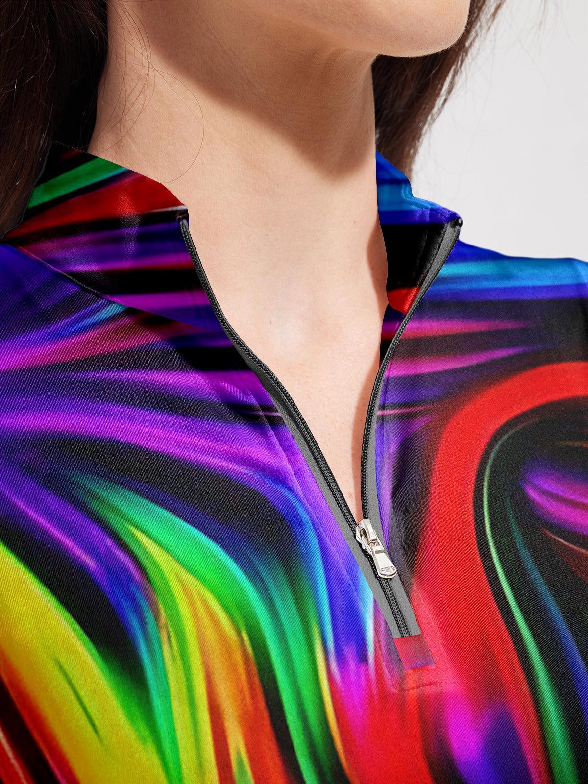 Air Brush Golf Shirt Quarterzip UPF50+ - Image 2