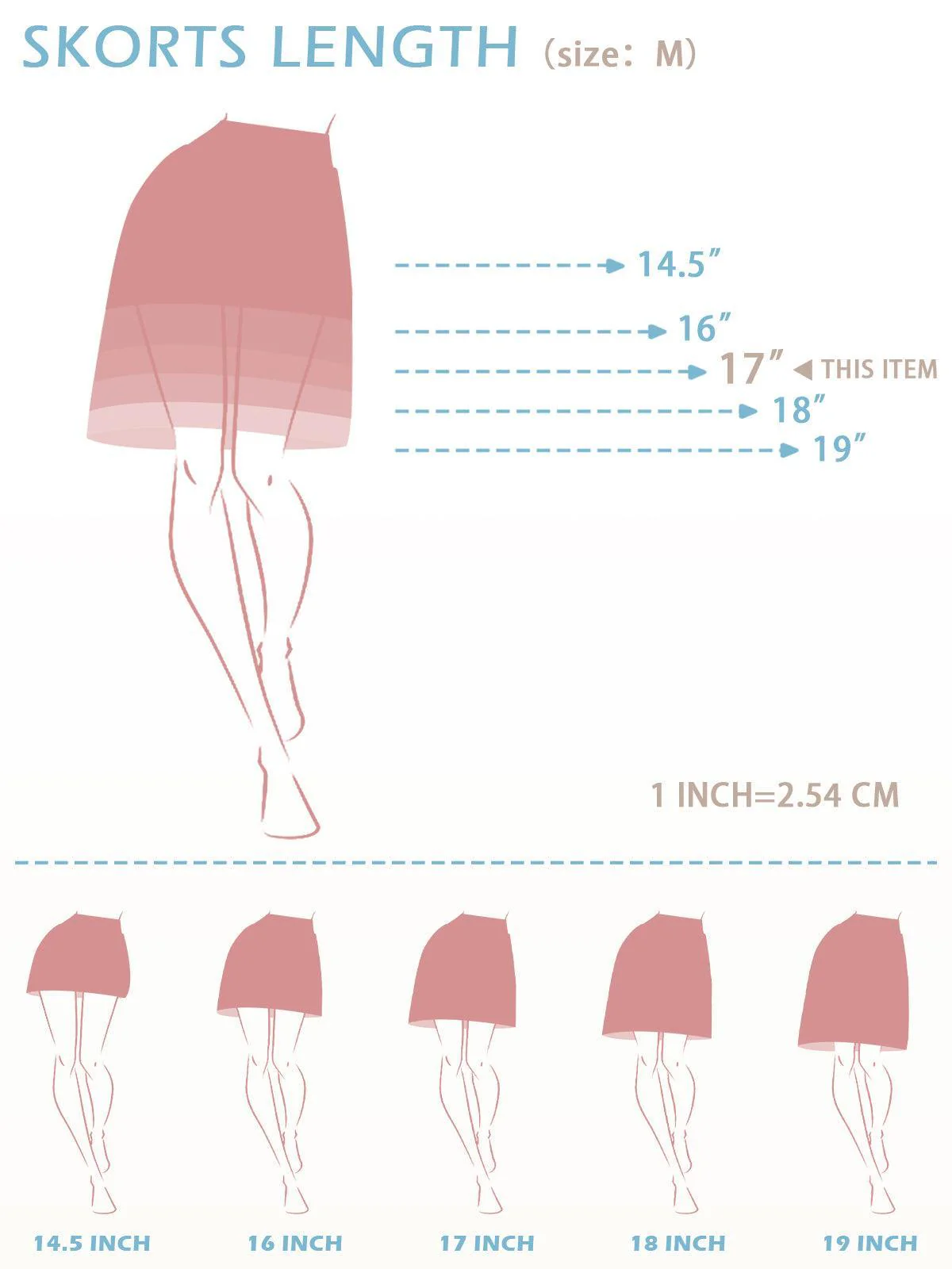 Basic 17 Inch High Waist Pleated Skort UPF50+ - Image 7