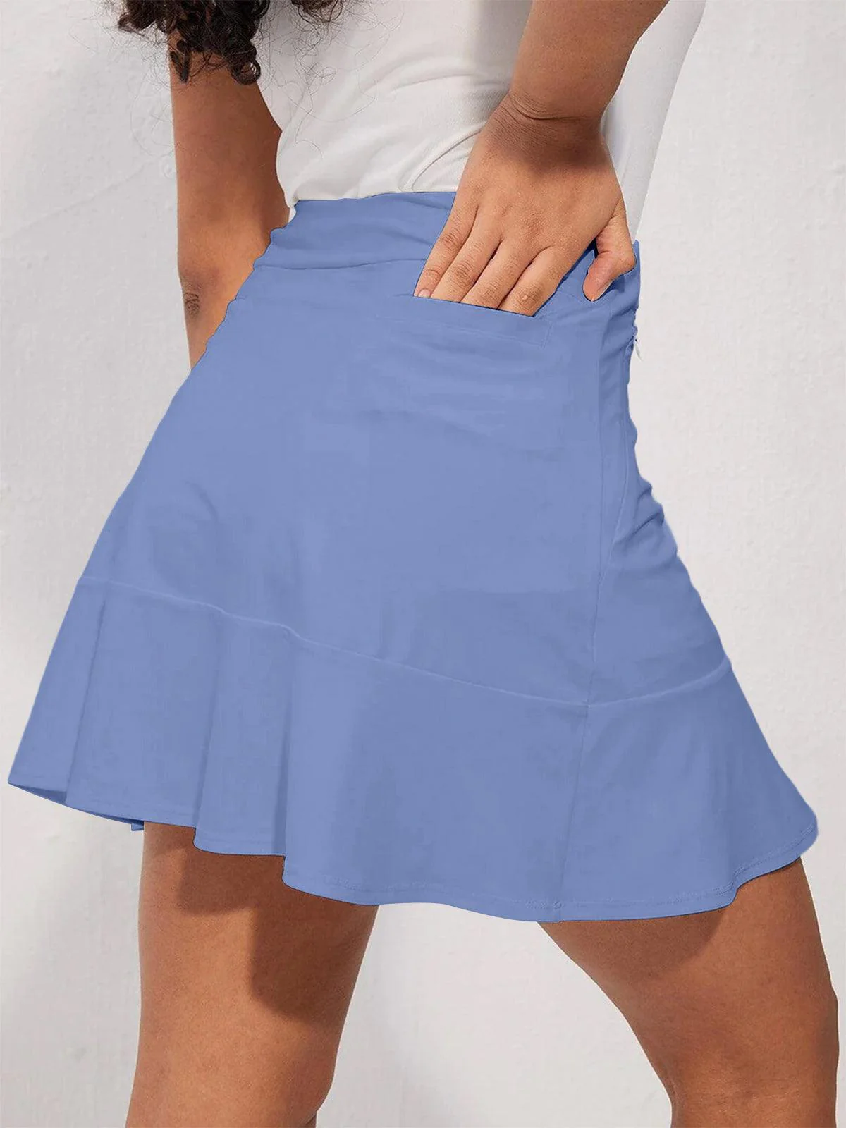 Basic 17 Inch Ruffle Skort UPF50+ - Image 3
