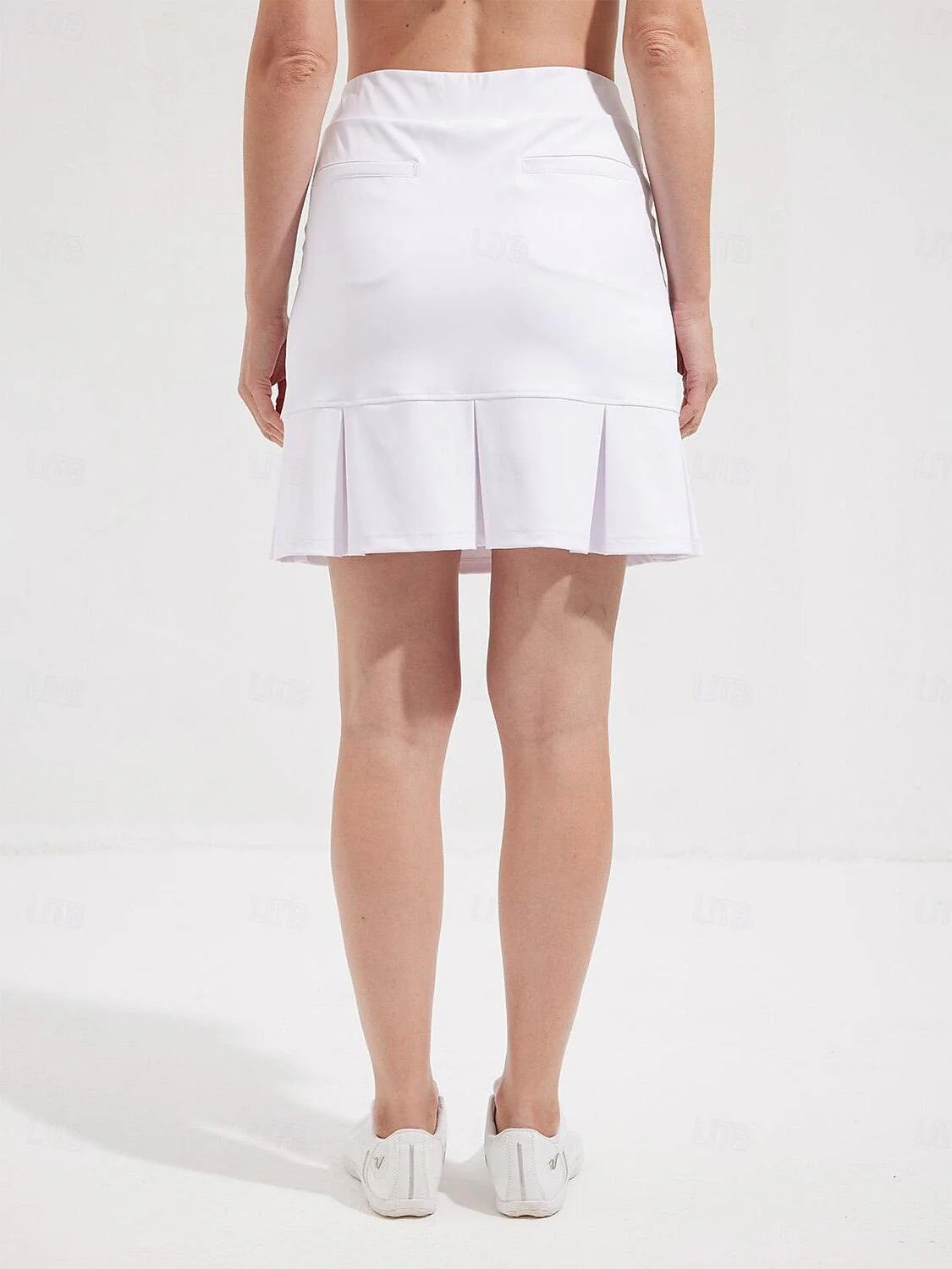 Basic 19 Inch High Waist Pleated Skort UPF50+ - Image 8