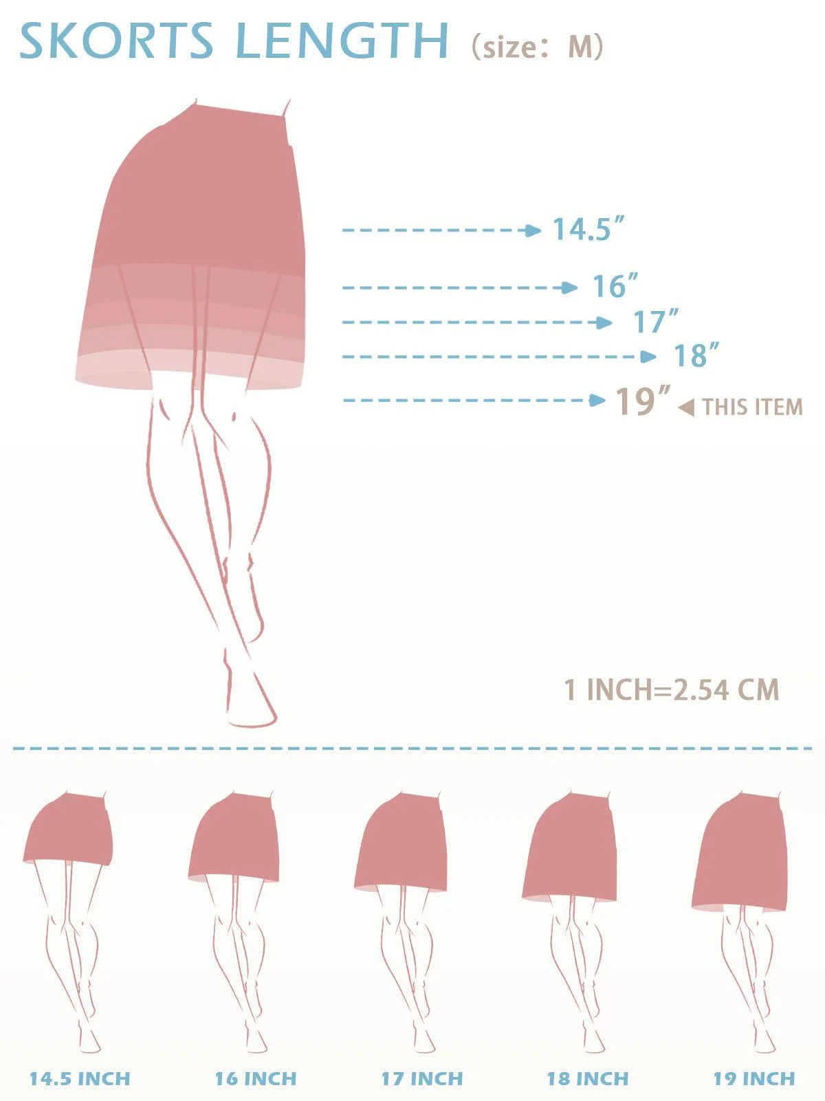 Basic 19 Inch High Waist Pleated Skort UPF50+ - Image 21