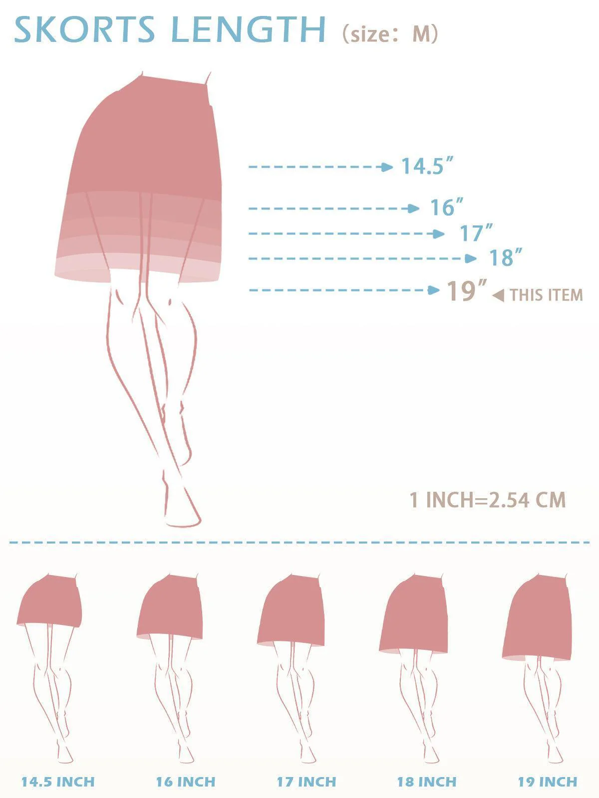 Basic 19 Inch High Waist Skort UPF50+ - Image 18