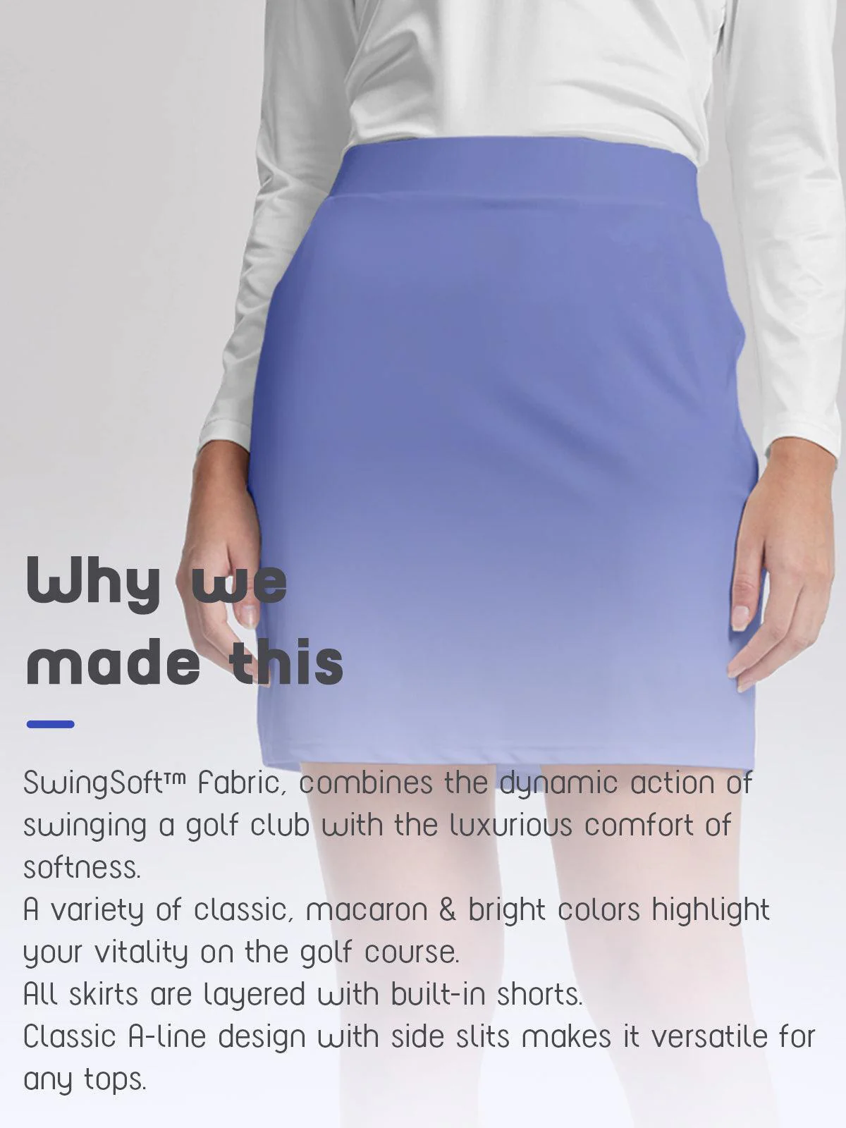 Basic 19 Inch High Waist Skort UPF50+ - Image 21
