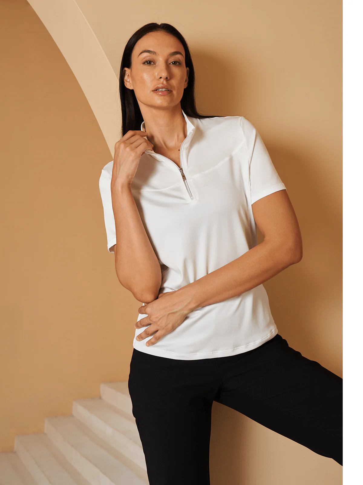 More Than Basic Golf Shirt Quarterzip UPF50+ - Image 5