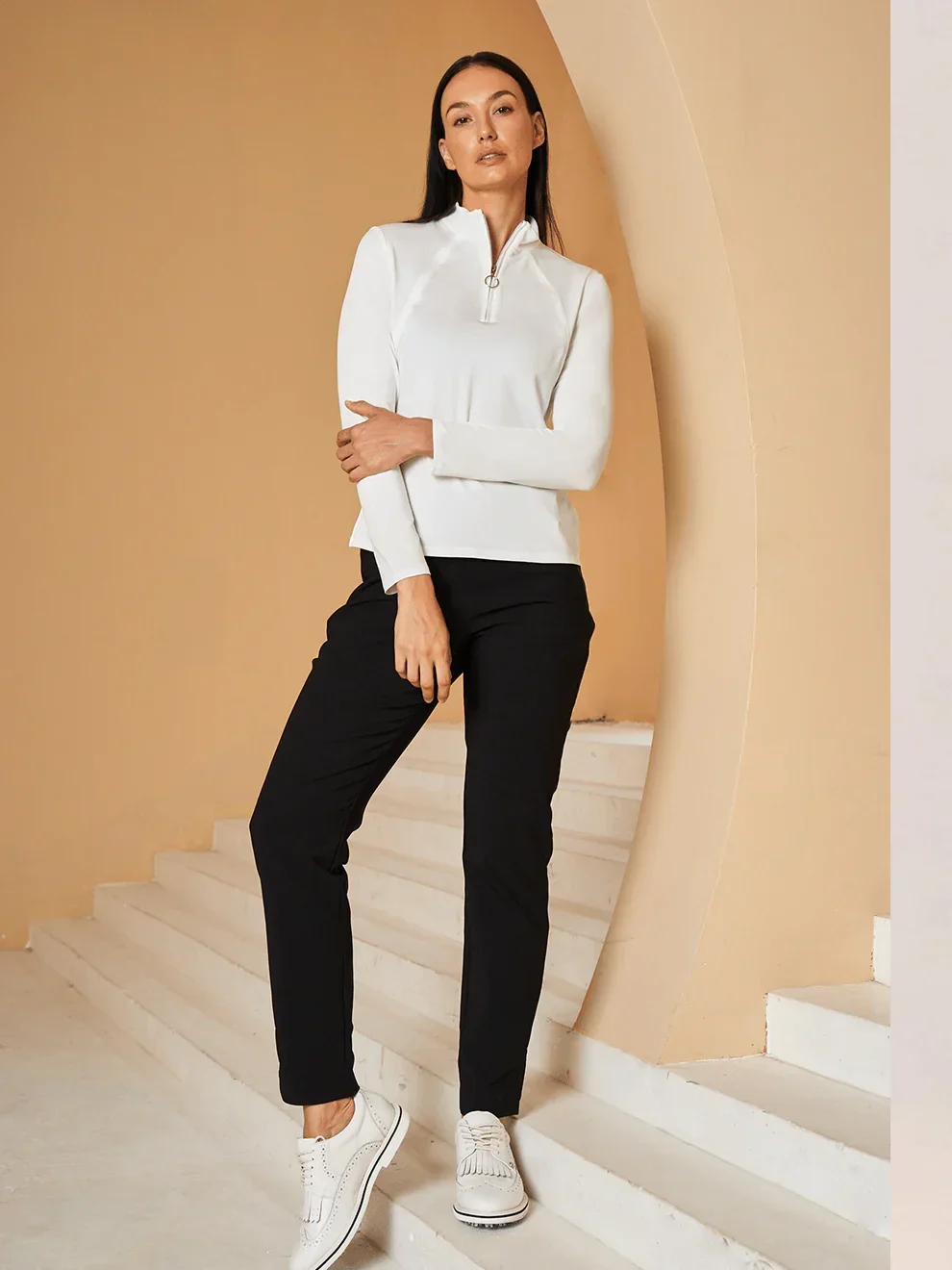 More Than Basic Golf Shirt Quarterzip UPF50+ - Image 4
