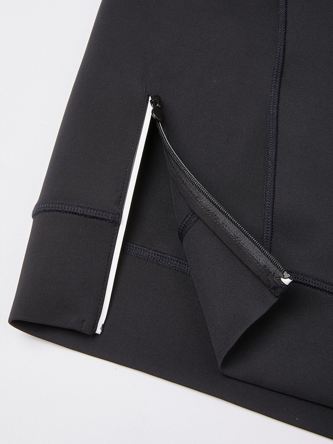 Basic Men's Irregular Zip Collar Long Sleeve Sweatshirt - Image 6