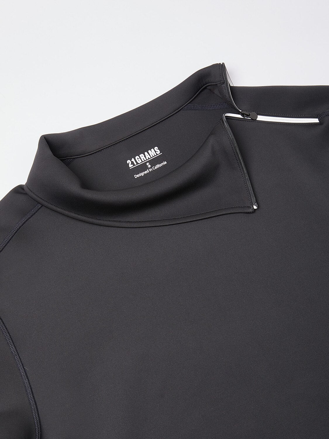 Basic Men's Irregular Zip Collar Long Sleeve Sweatshirt - Image 8