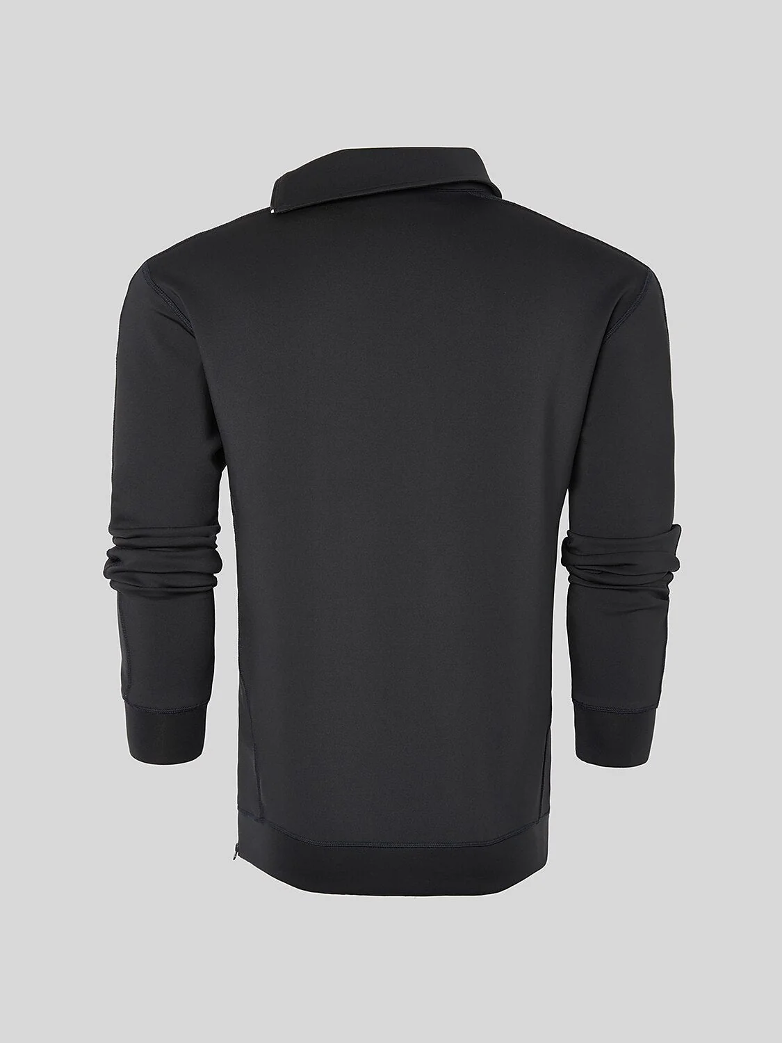 Basic Men's Irregular Zip Collar Long Sleeve Sweatshirt - Image 9