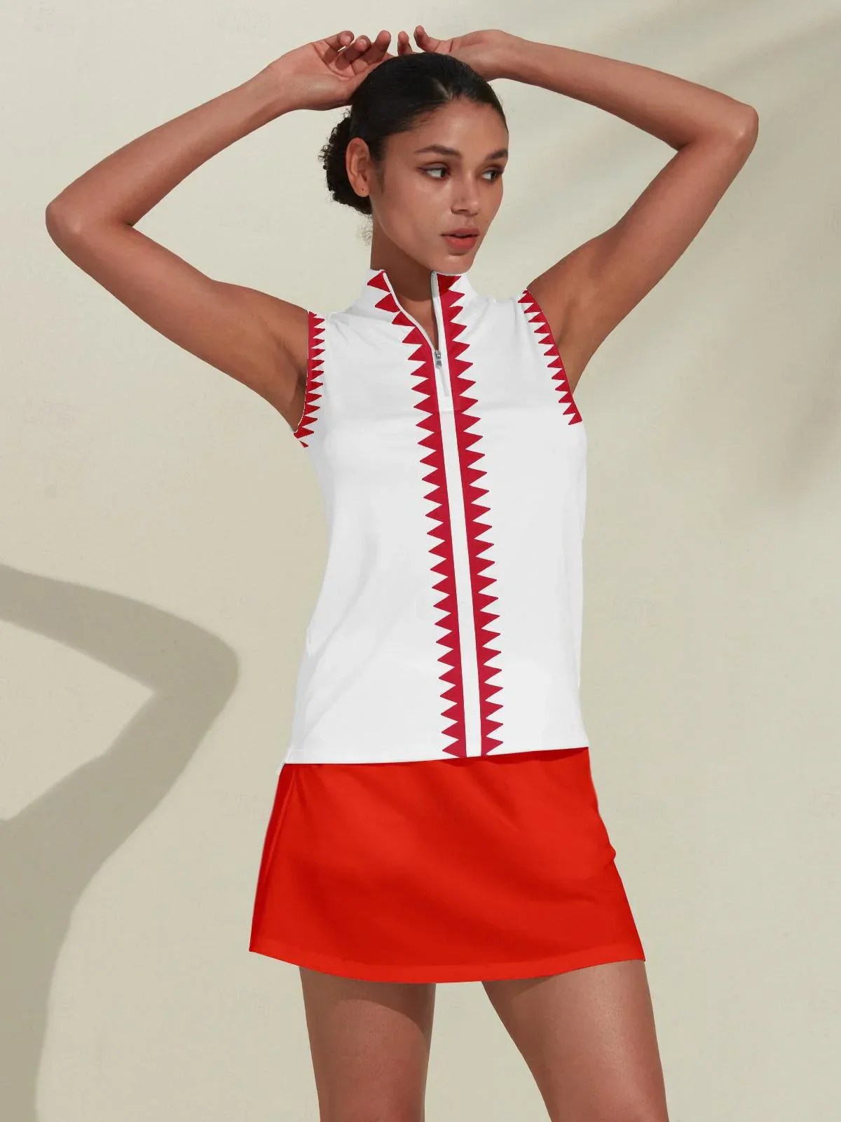 Bold Baroque Golf Shirt Quarterzip UPF50+ - Image 7