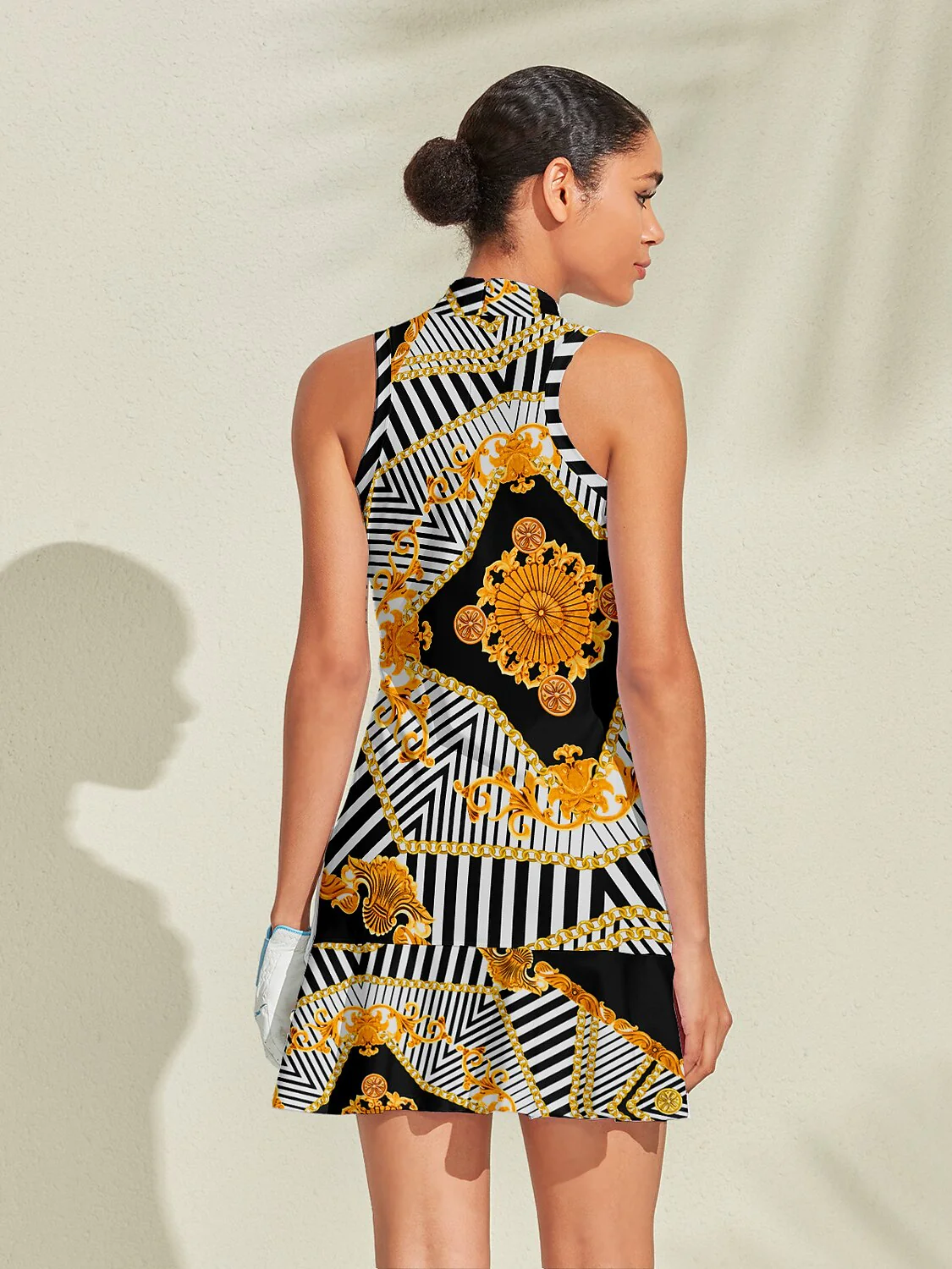 Bold Baroque Ruffle 34.5 Inch Dress For Golf Pickleball & Tennis - Image 2