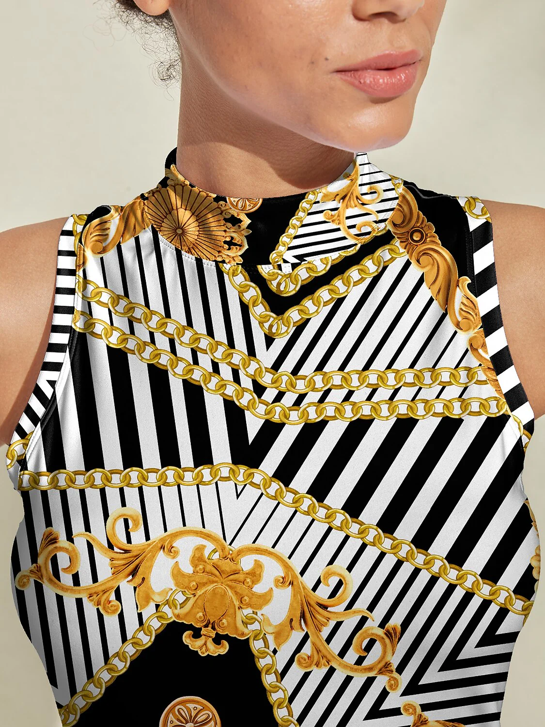 Bold Baroque Ruffle 34.5 Inch Dress For Golf Pickleball & Tennis - Image 3