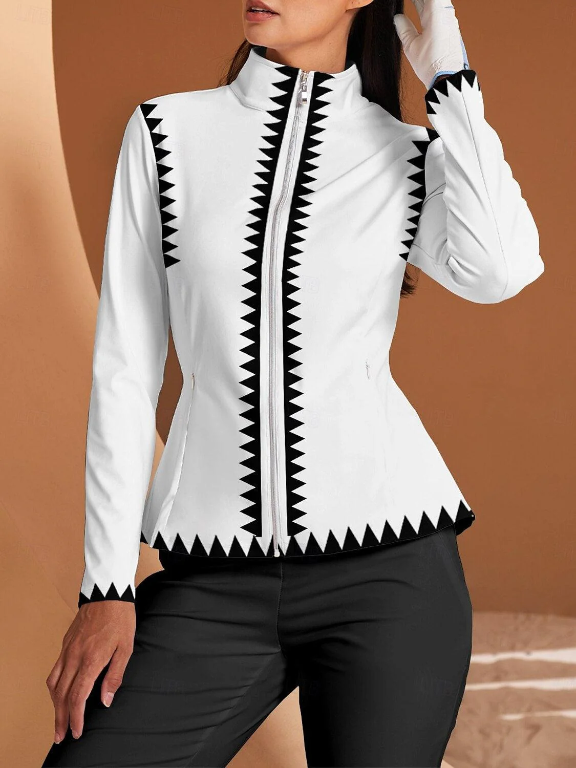 Bold Baroque Ruffle Golf Jacket Sun Protection - Image 4