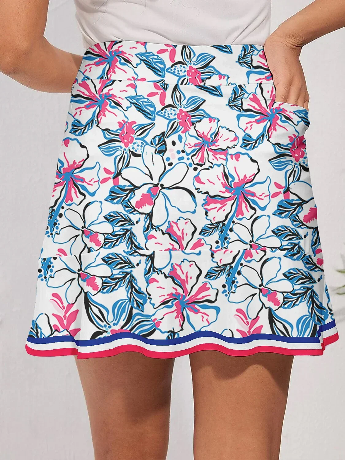 Botanical Energy 17 Inch Ruffle Skort UPF50+ - Image 3