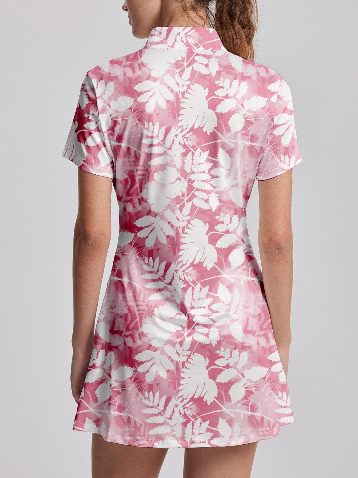 Botanical Energy Short Sleeve 36.5 Inch Dress UPF50+ - Image 3
