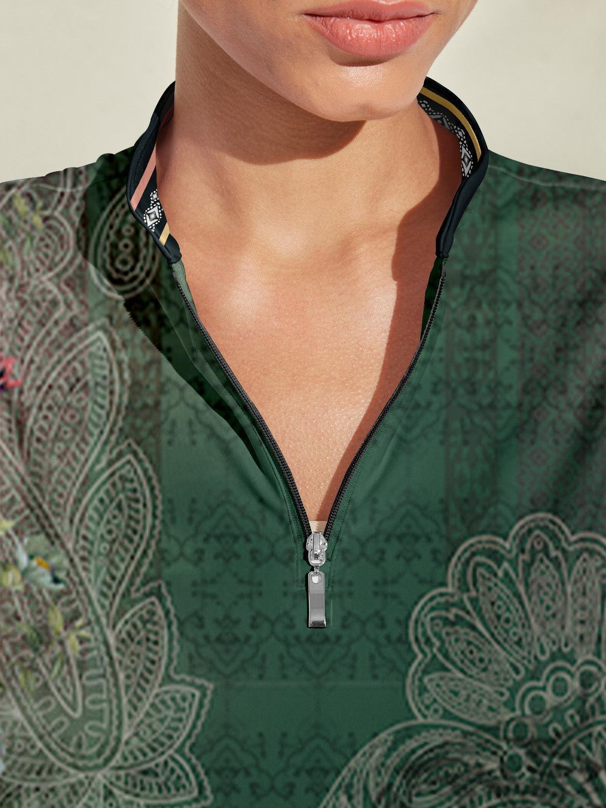 Botanical Energy Sleeveless 36.5 Inch Dress UPF50+ - Image 3
