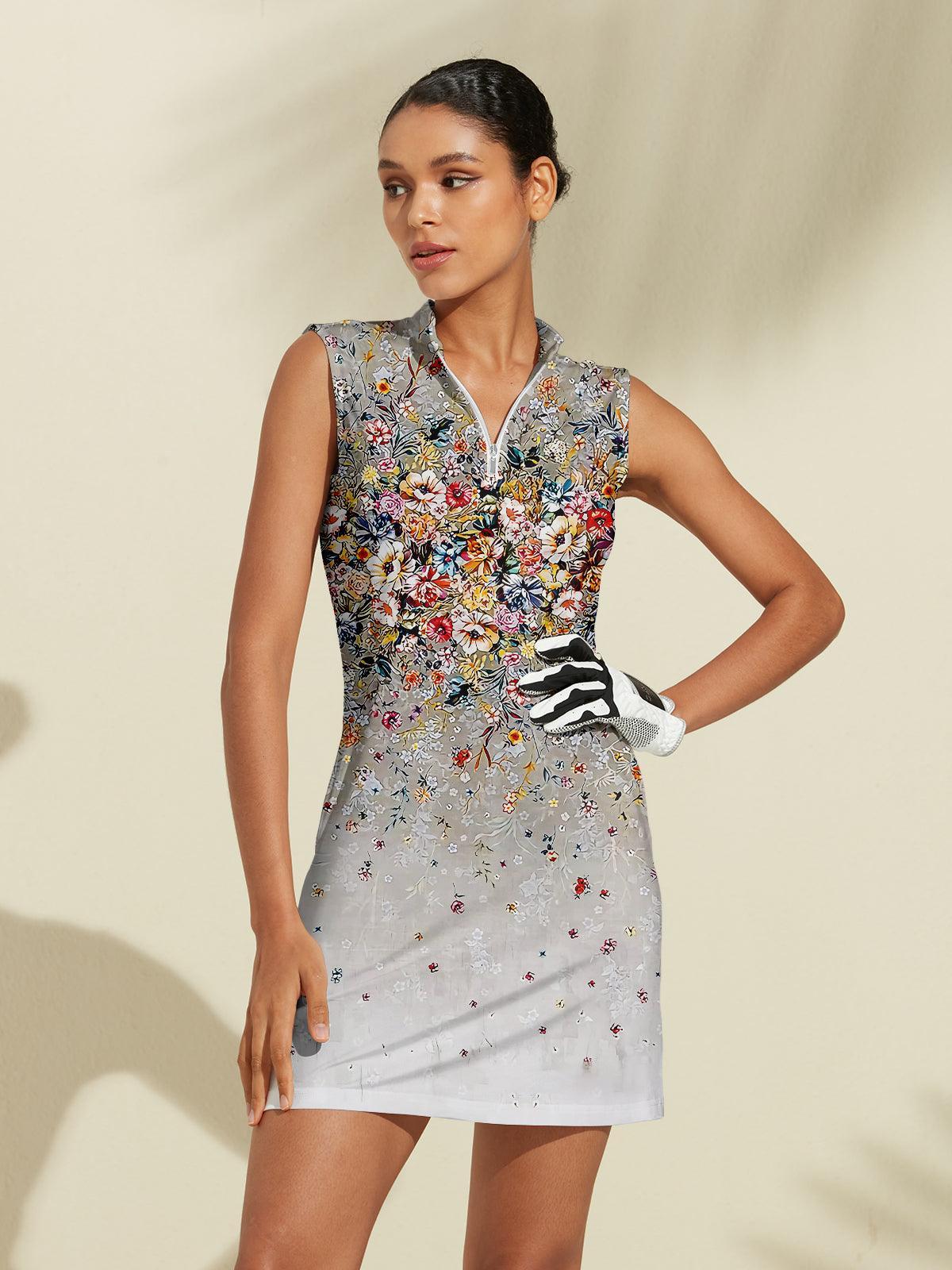 Botanical Energy Sleeveless 36.5 Inch Dress UPF50+