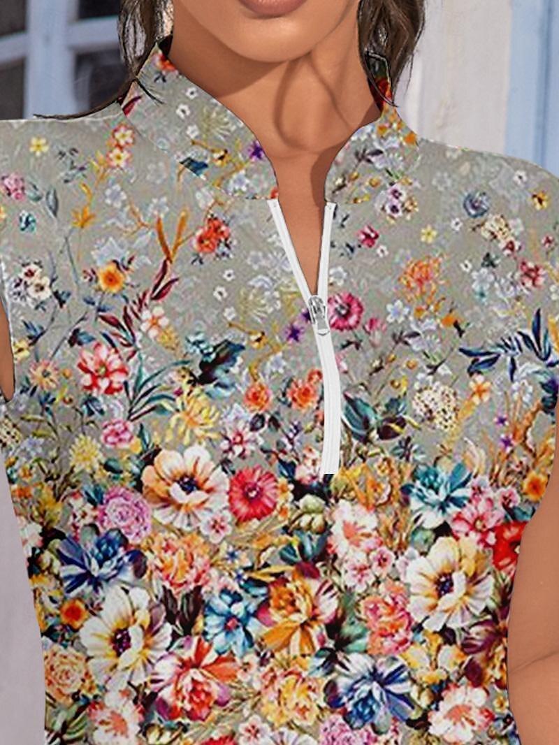 Botanical Energy Sleeveless 36.5 Inch Dress UPF50+ - Image 4