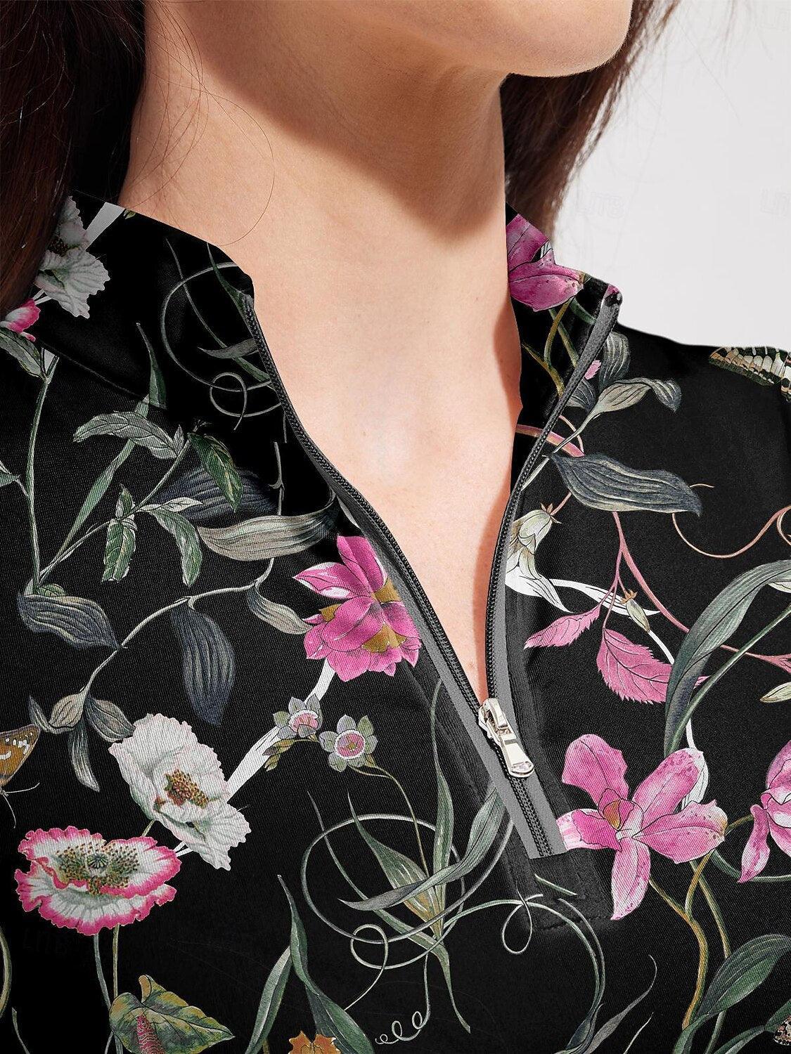 Botanical Energy Short Sleeve 36.5 Inch Dress UPF50+ - Image 3
