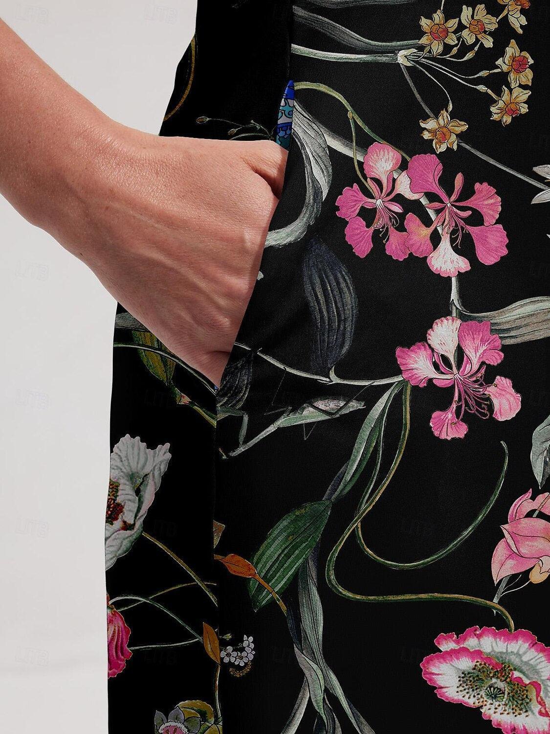 Botanical Energy Short Sleeve 36.5 Inch Dress UPF50+ - Image 4