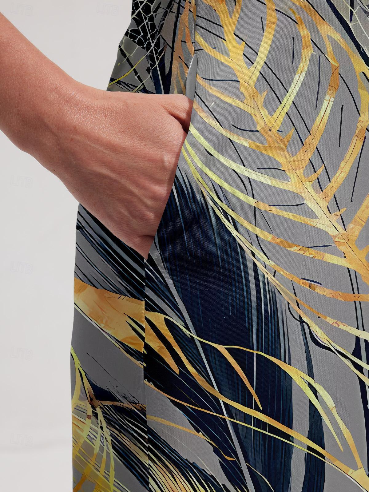 Botanical Energy Sleeveless 36.5 Inch Dress UPF50+ - Image 4