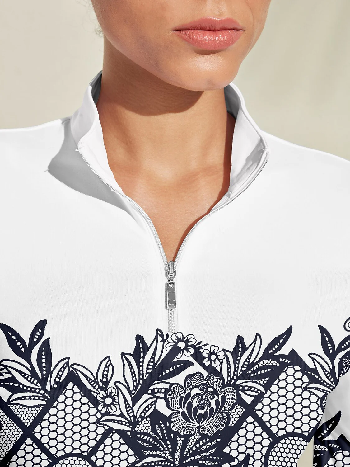 Botanical Energy Golf Shirt Quarterzip UPF50+ - Image 3