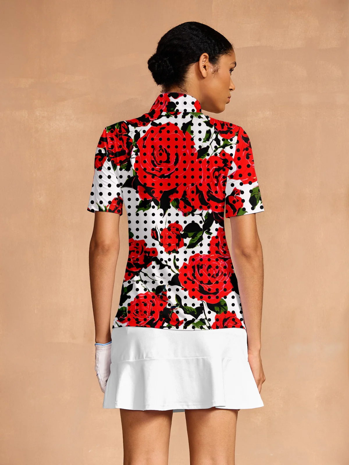 Botanical Energy Golf Shirt Quarterzip UPF50+ - Image 2