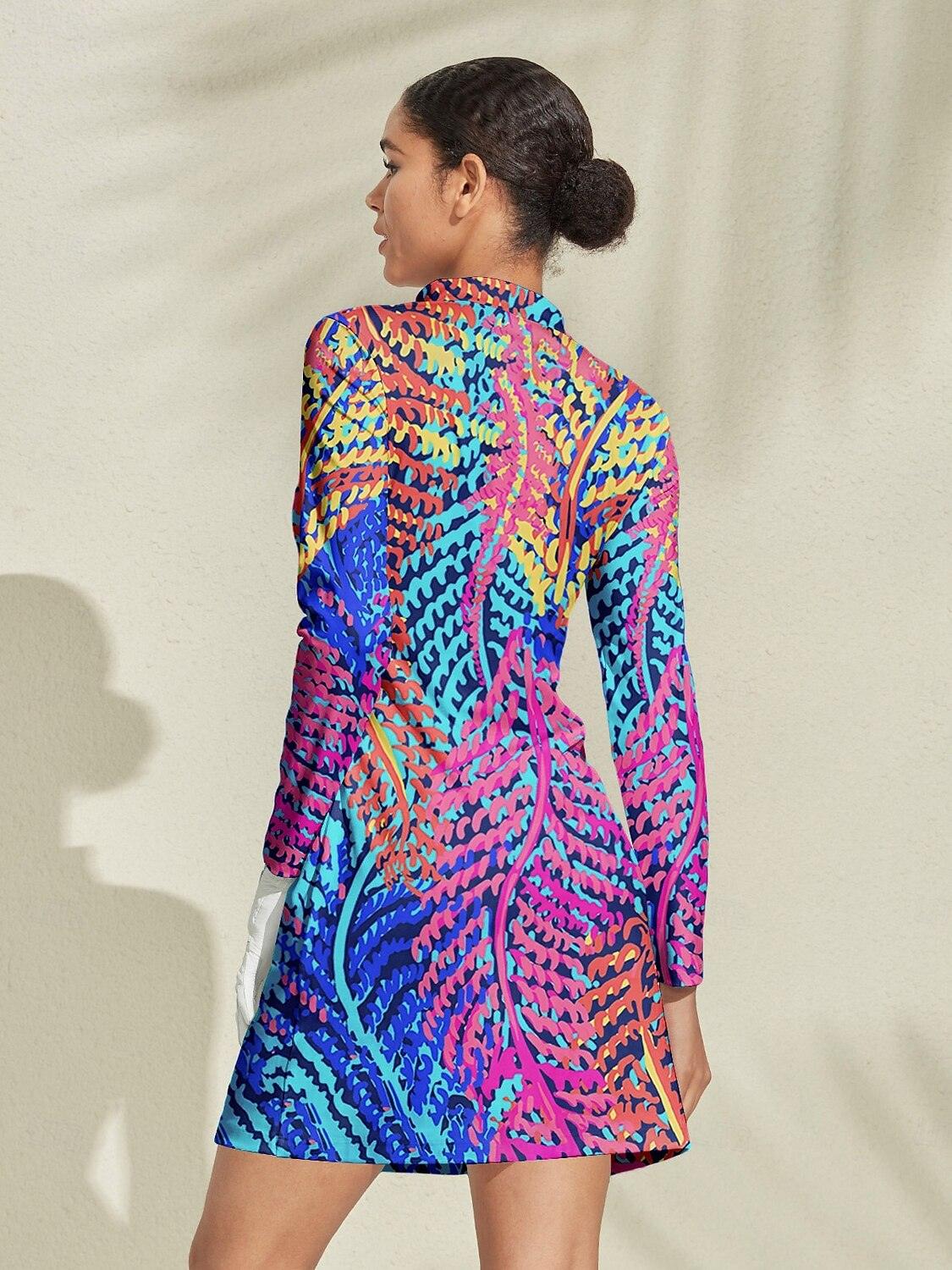 Botanical Energy Long Sleeve 36.5 Inch Dress UPF50+ - Image 2
