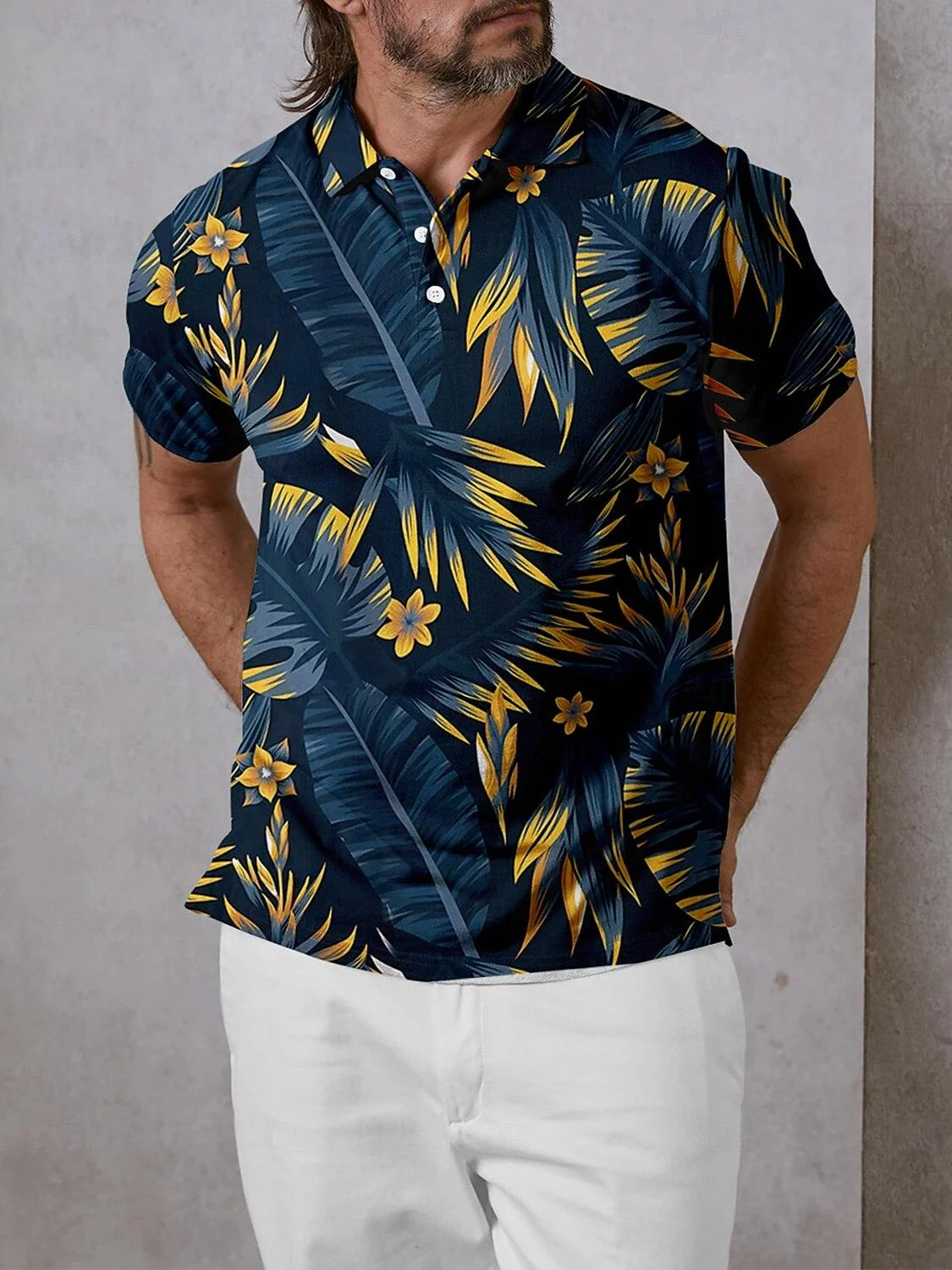 Botanical Energy Men's Polo Top UPF50+ - Image 11