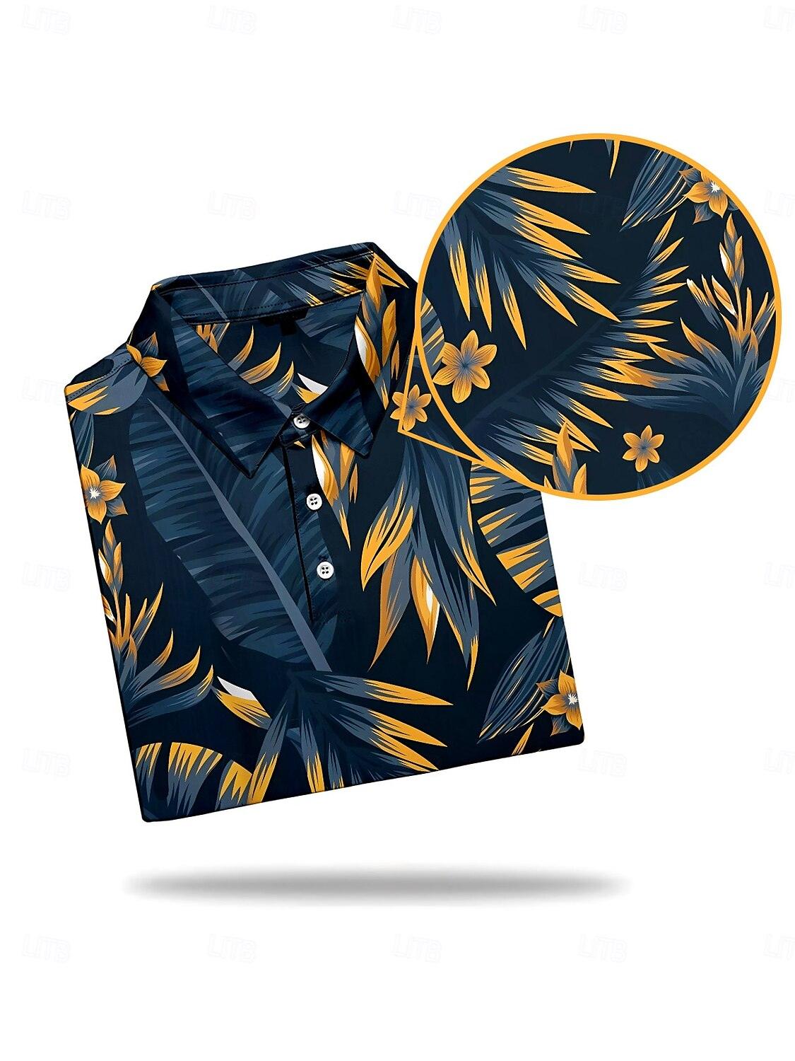 Botanical Energy Men's Polo Top UPF50+ - Image 3
