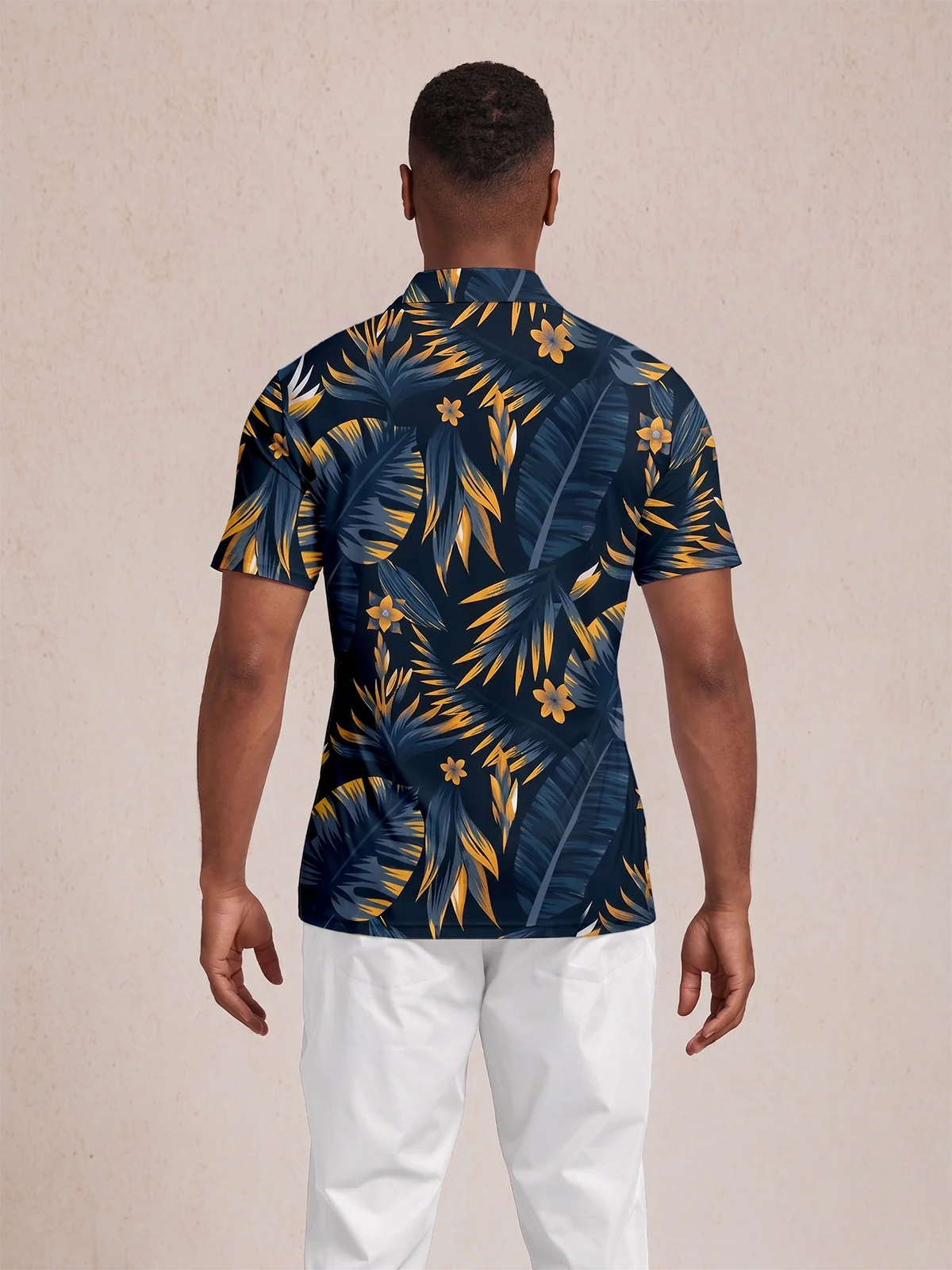 Botanical Energy Men's Polo Top UPF50+ - Image 6