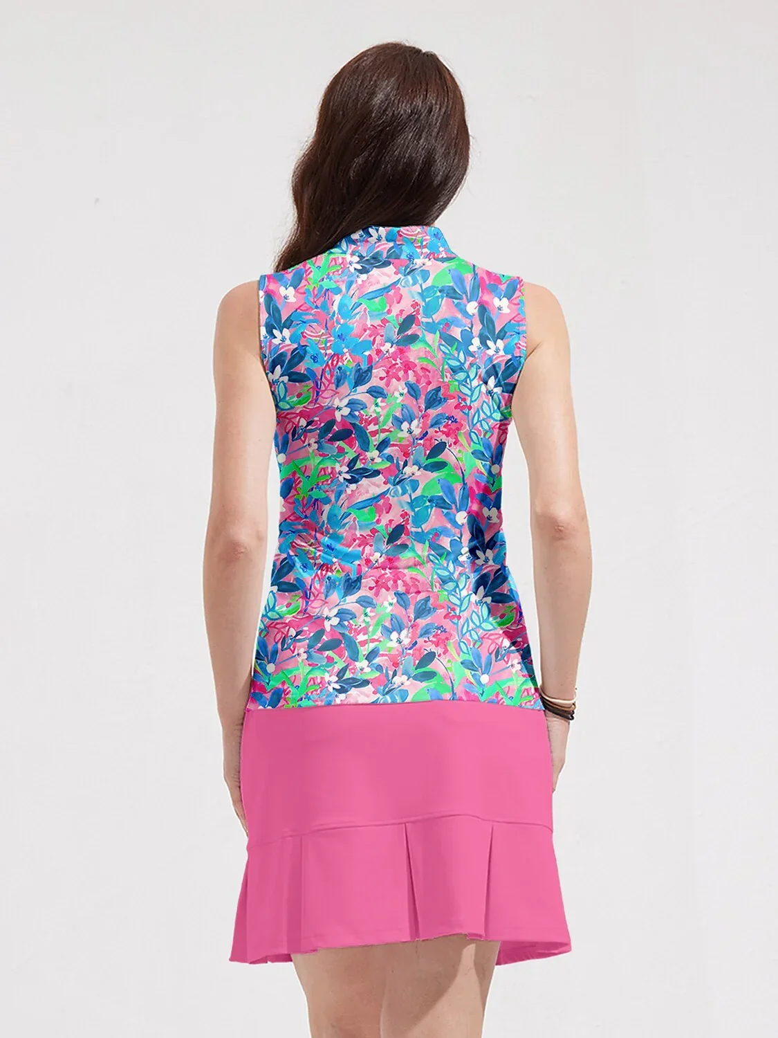 Botanical Energy Golf Shirt Quarterzip UPF50+ - Image 2
