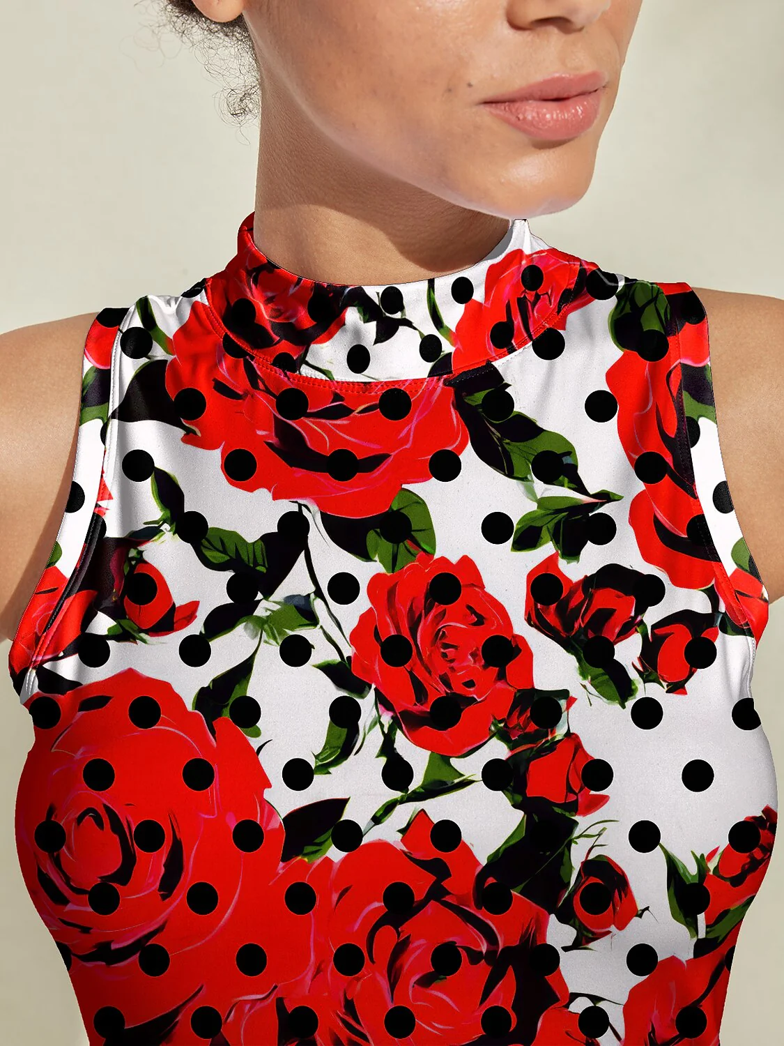 Botanical Energy Ruffle 34.5 Inch Dress For Golf Pickleball & Tennis - Image 3