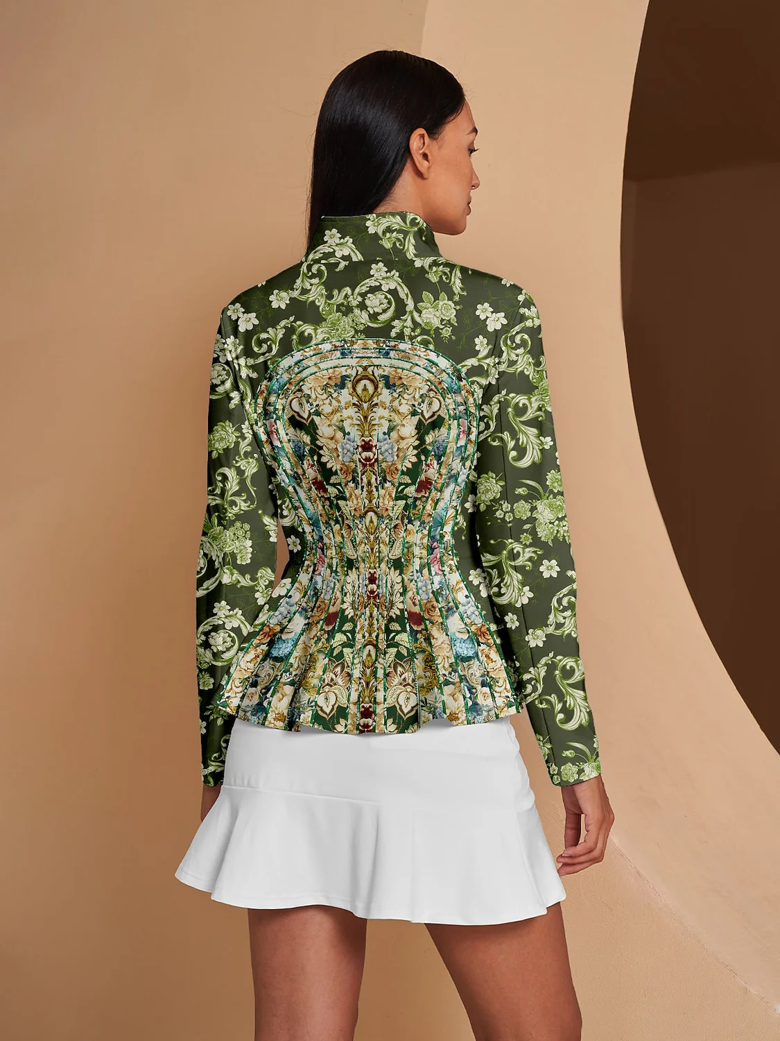 Botanical Energy Ruffle Golf Jacket Sun Protection - Image 14