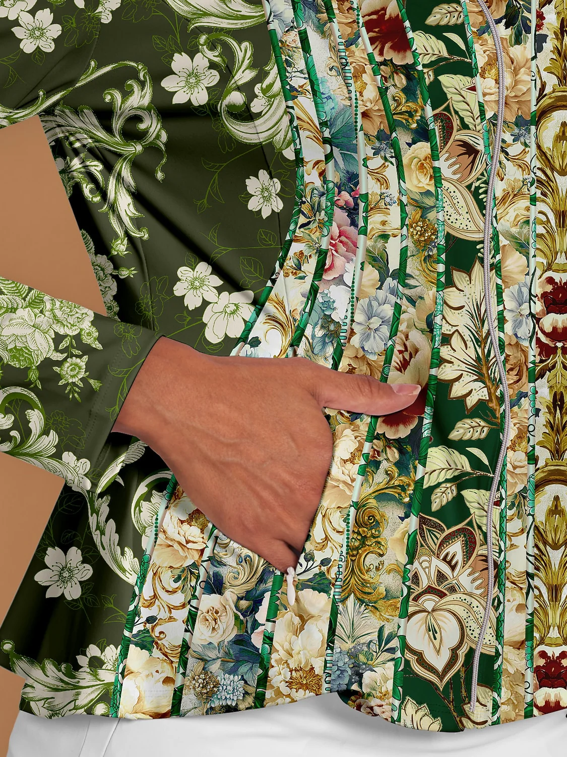 Botanical Energy Ruffle Golf Jacket Sun Protection - Image 15