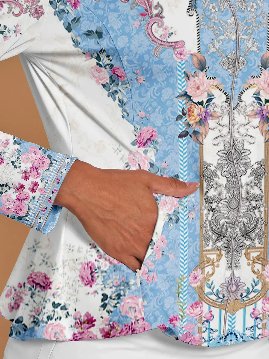 Botanical Energy Ruffle Golf Jacket Sun Protection - Image 3