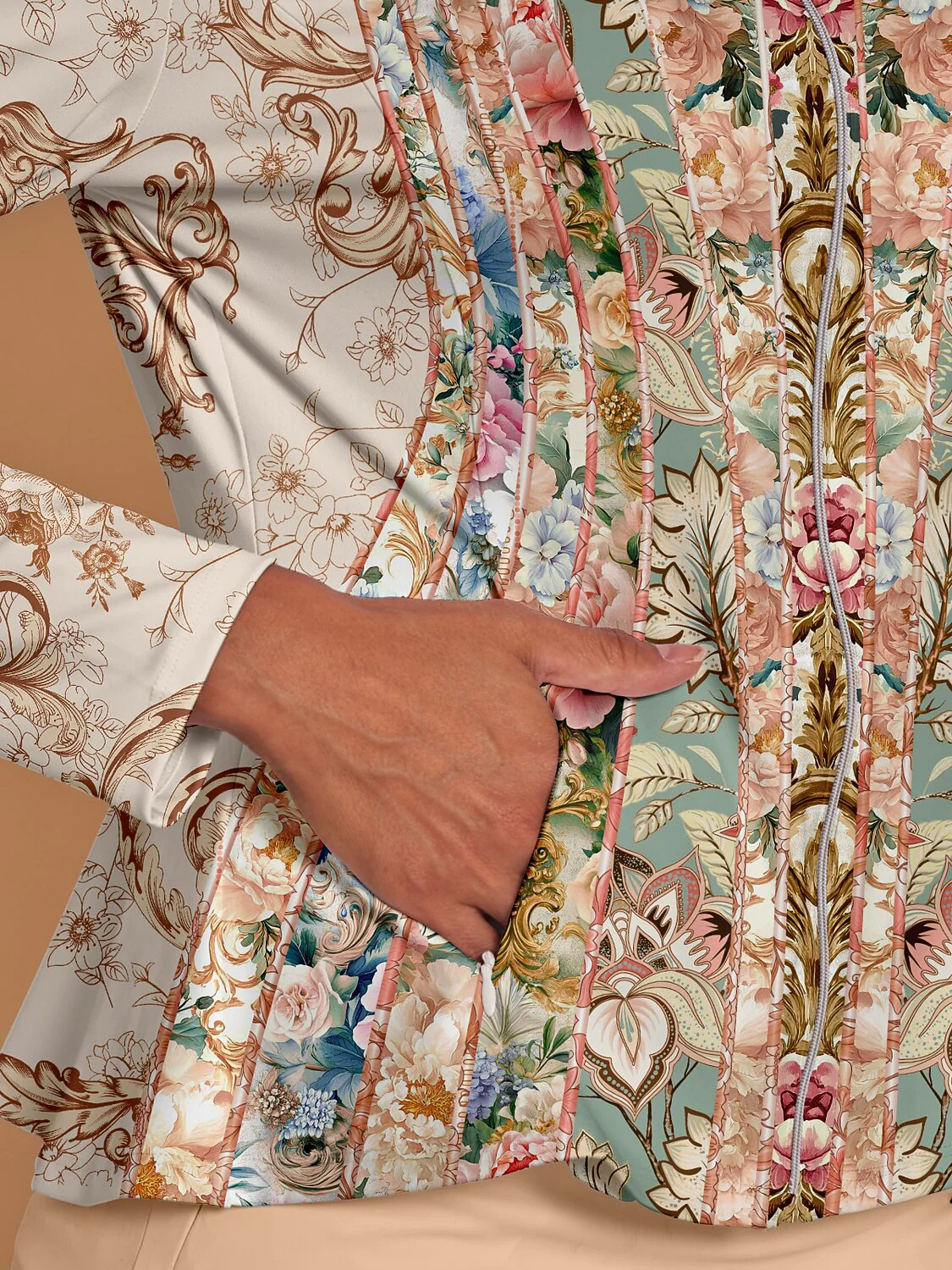Botanical Energy Ruffle Golf Jacket Sun Protection - Image 9