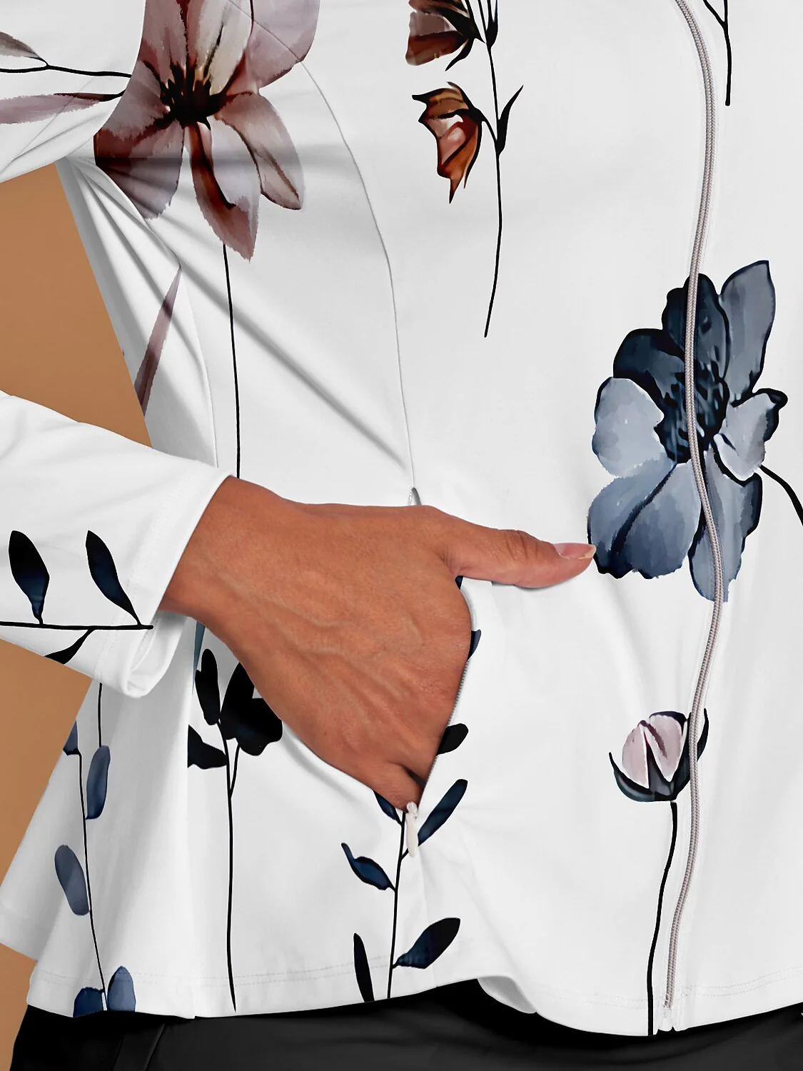 Botanical Energy Ruffle Golf Jacket Sun Protection - Image 3