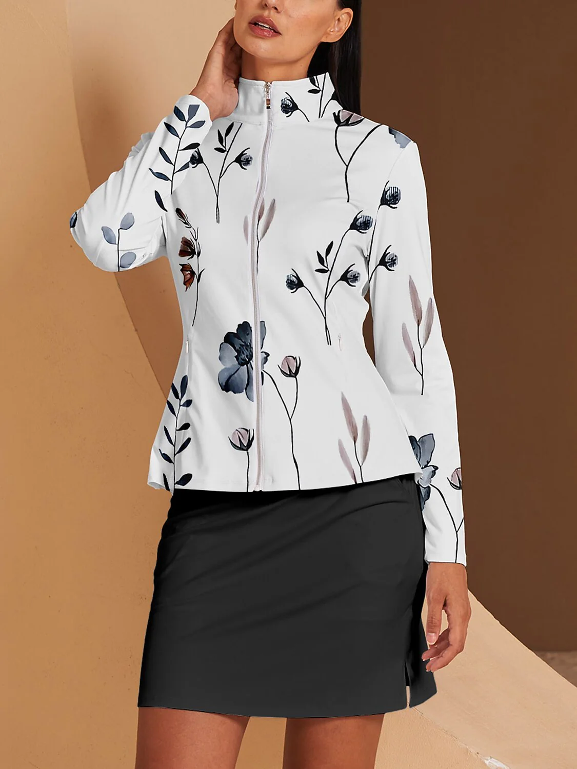 Botanical Energy Ruffle Golf Jacket Sun Protection - Image 7
