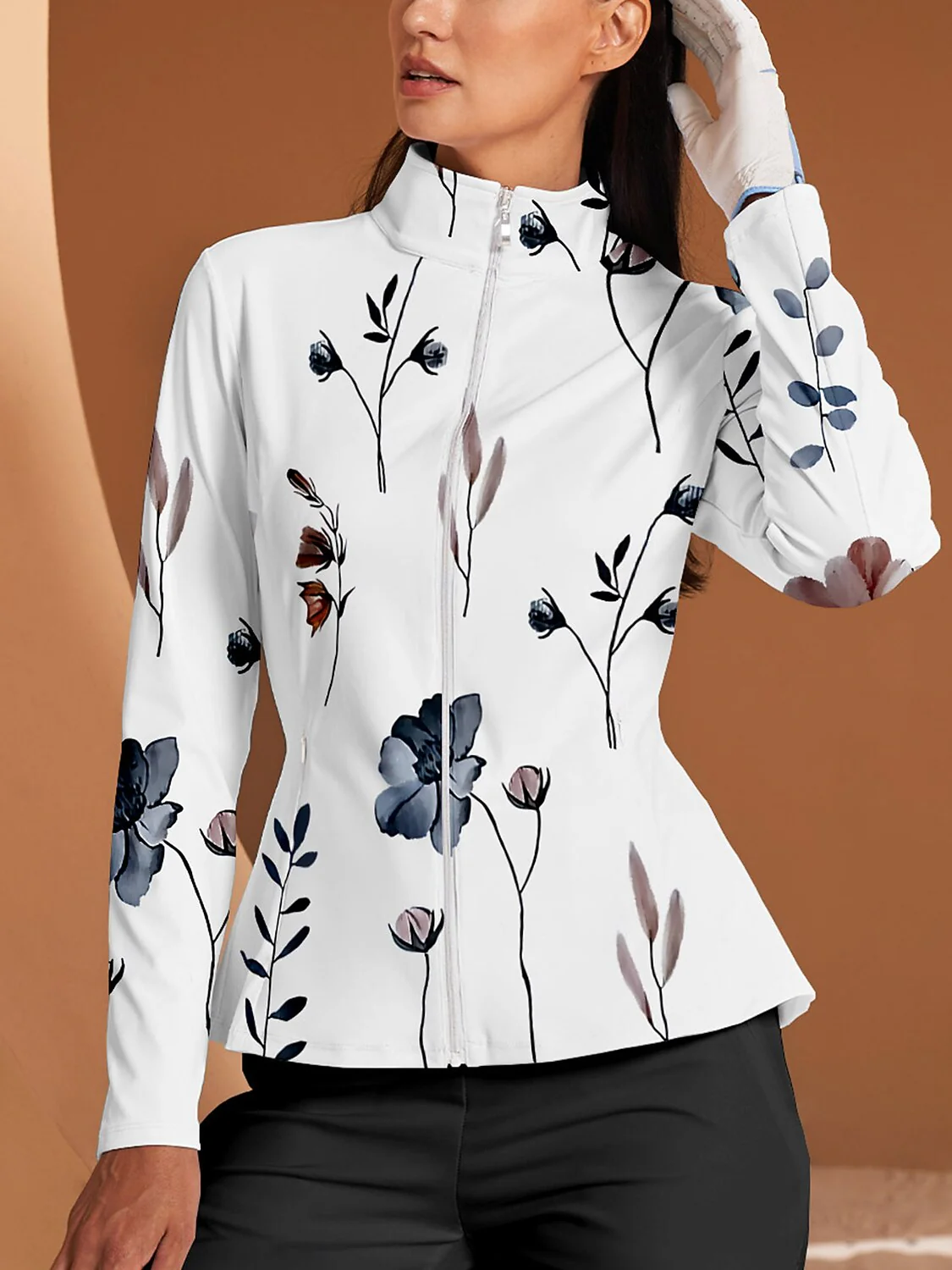 Botanical Energy Ruffle Golf Jacket Sun Protection - Image 8