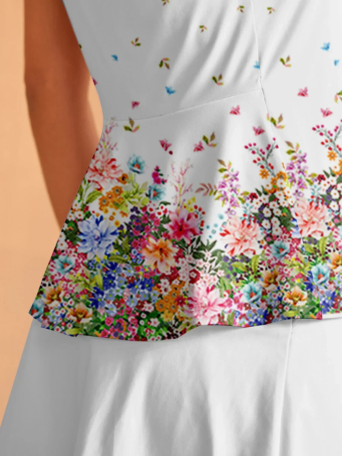 Botanical Energy Ruffle Tank Top For Pickleball & Tennis - Image 5