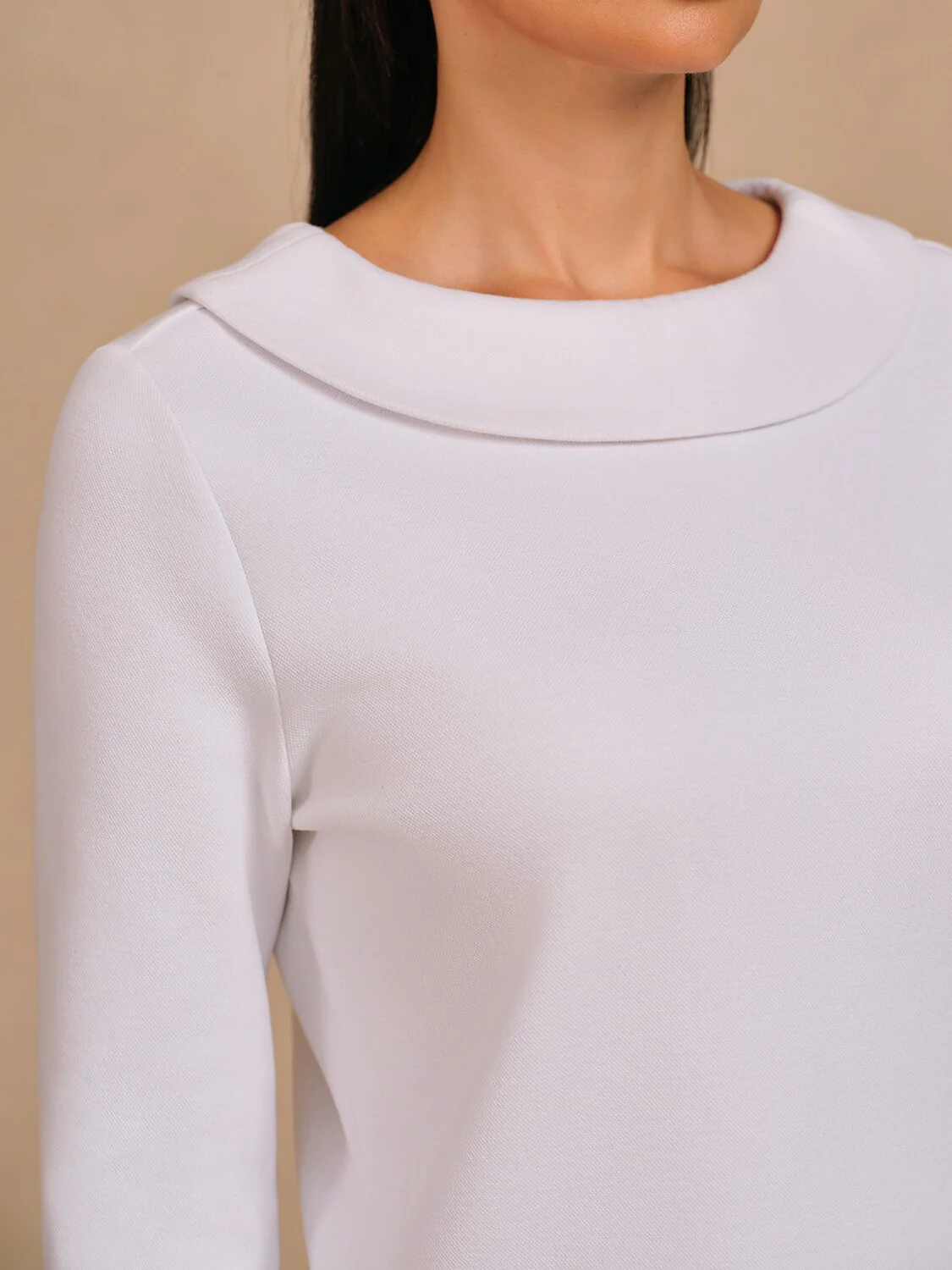 Crisp Couture 3/4 Sleeve Pique Polo Top - Image 3