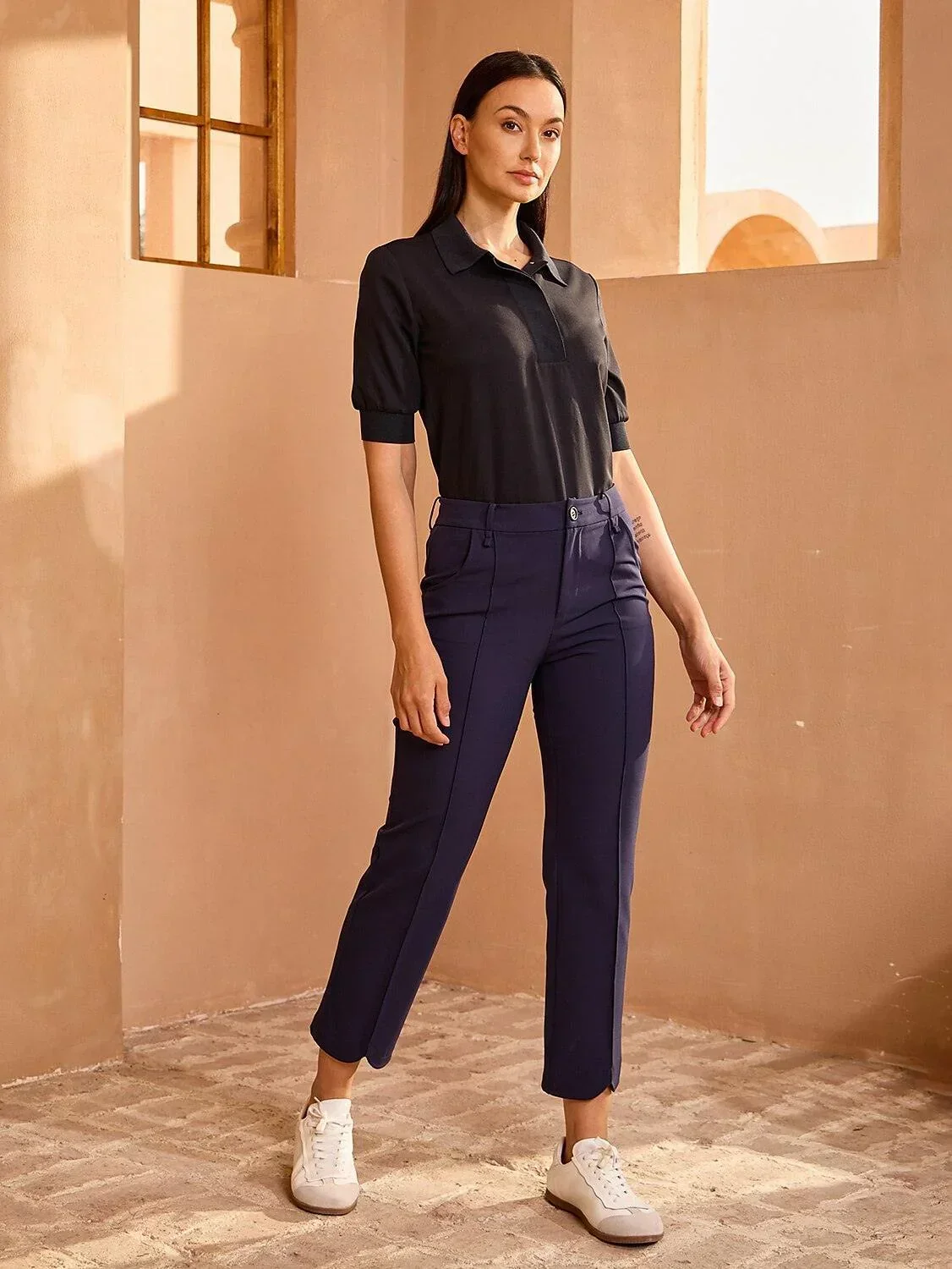 Crisp Couture Short Sleeve Polo Top UPF50+ - Image 13