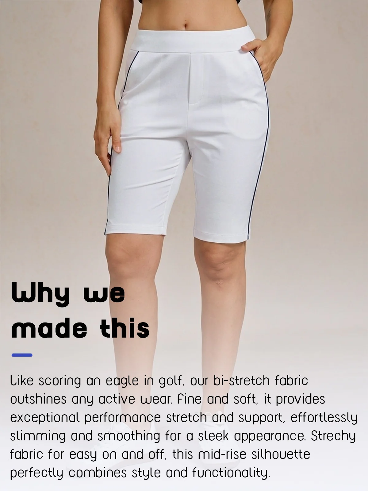 EAGLE 21 Inch Performance Stretch Trimmed Shorts - Image 4
