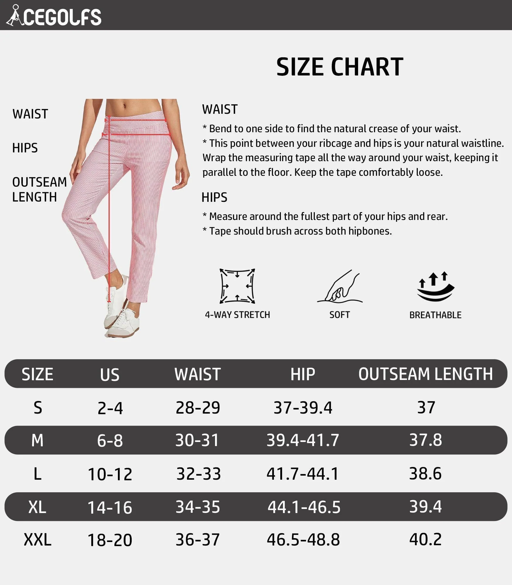 EAGLE 28 Inch Performance Stretch Ankle Pants - Image 5
