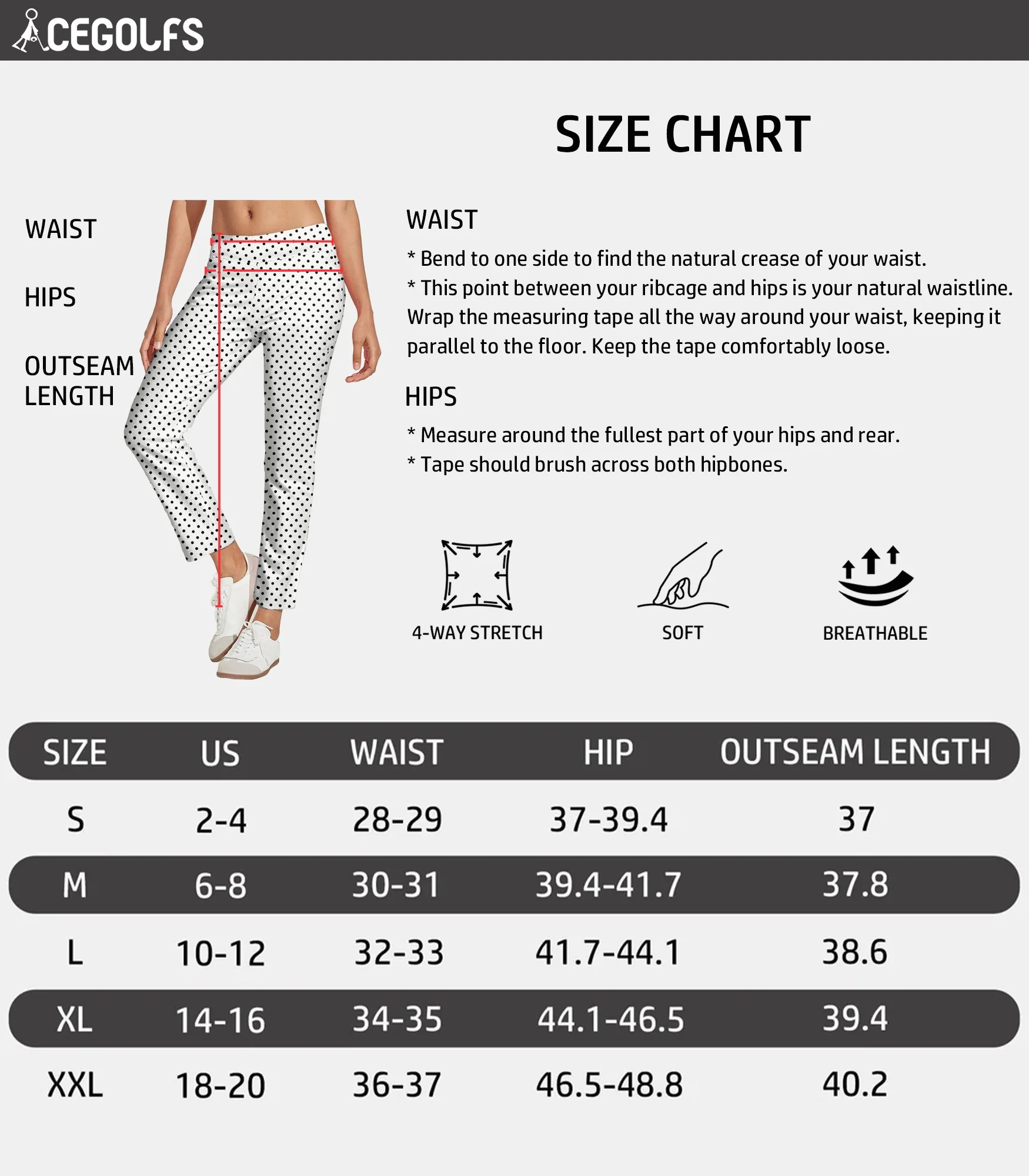 EAGLE 28 Inch Performance Stretch Ankle Pants - Image 8