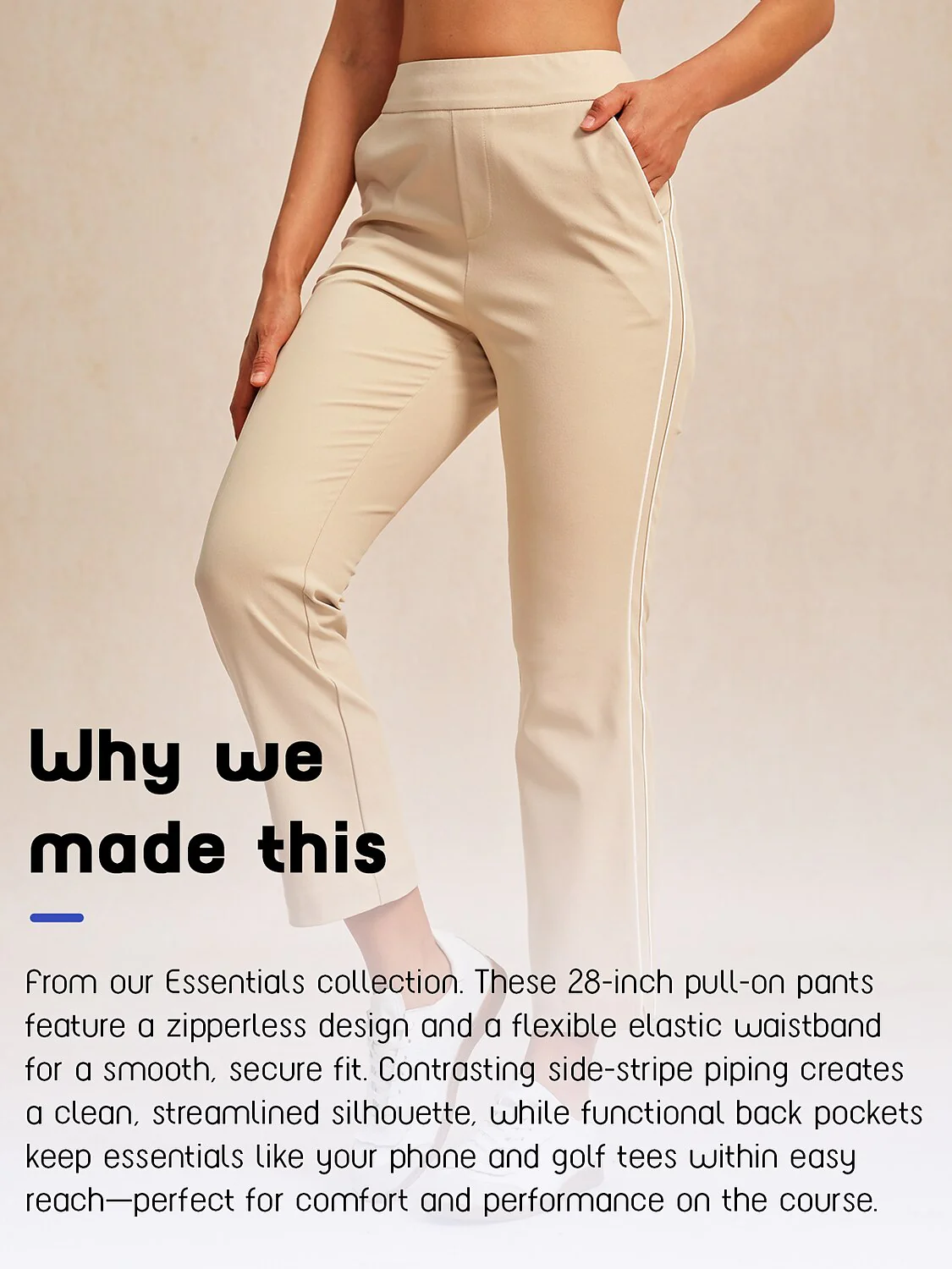 Eagle 28 Inch Performance Stretch Trimmed Ankle Pants - Image 4