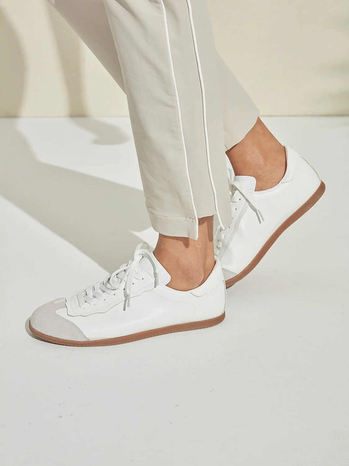 FitFlex Leather Retro Trainer Sneakers Women - Image 11