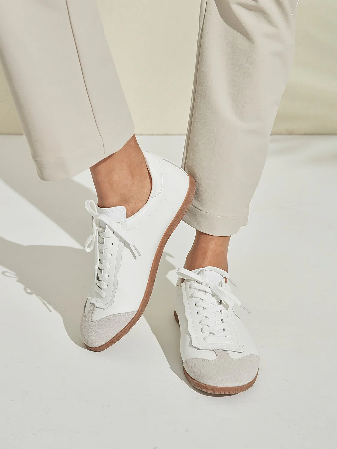FitFlex Leather Retro Trainer Sneakers Women - Image 9