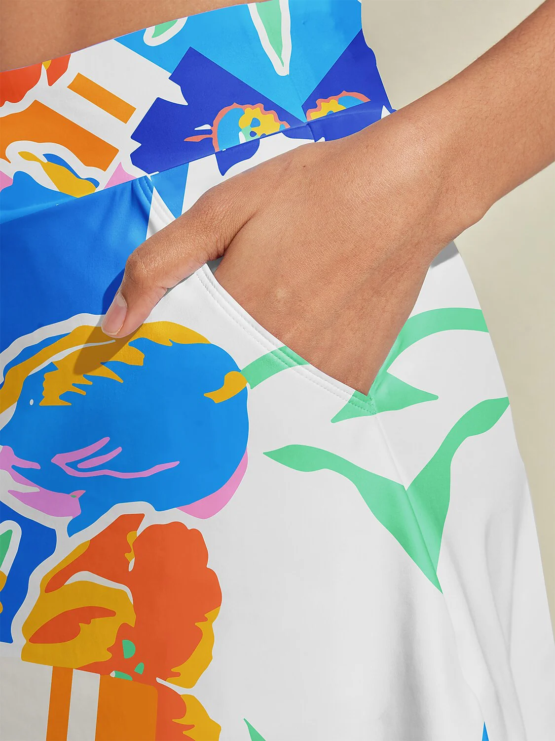 Hyped-up Tropical 16 Inch High Waist Skort UPF50+ - Image 3